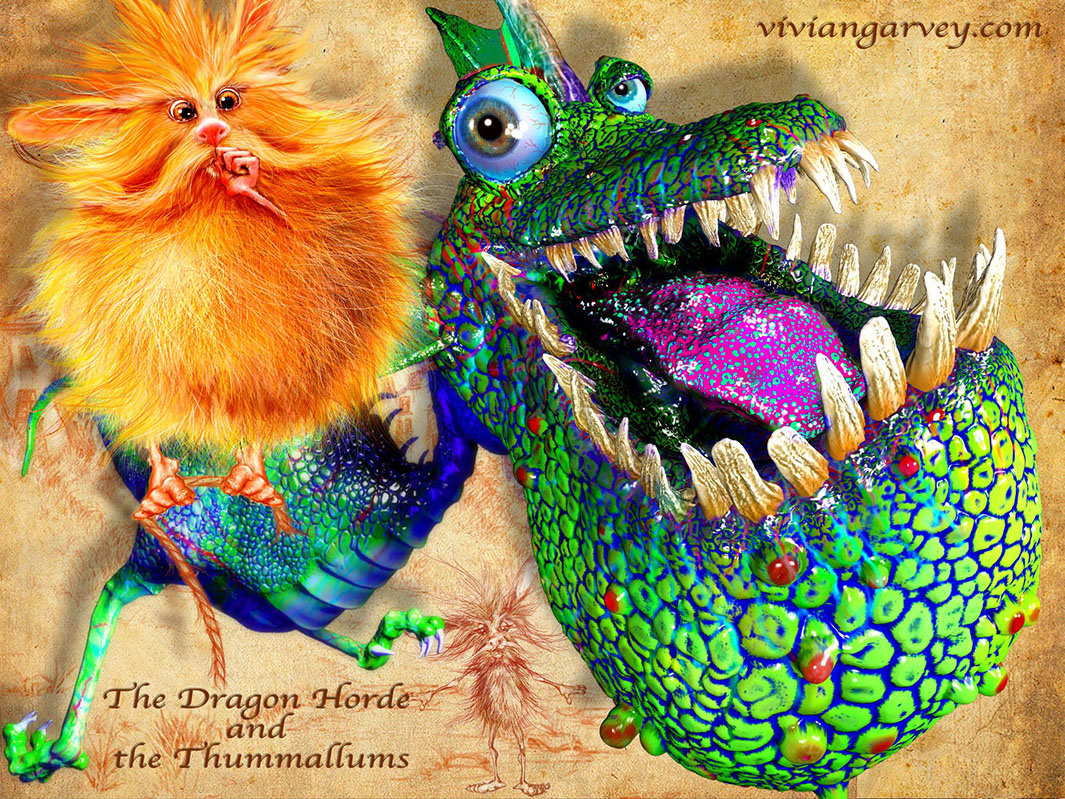 Dragon and Thummallum from The Dragon Horde and the Thummallums by Vivian gavrey