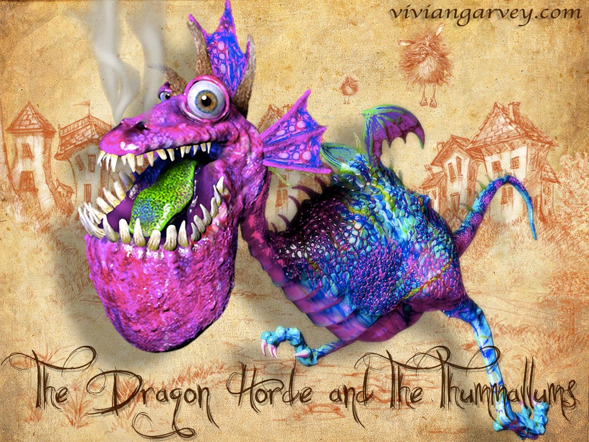 Dragon from the Dragon Horde and the Thummallums by Vivian Garvey